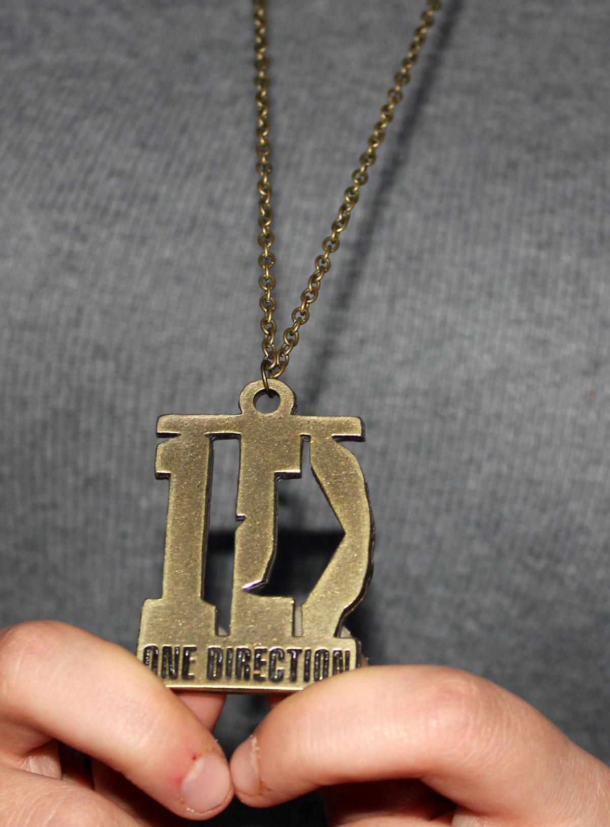 One Direction Designed Necklace,long Antique Bronze Necklace